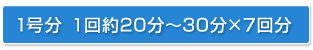 1号分 1回20分〜30分×7回分