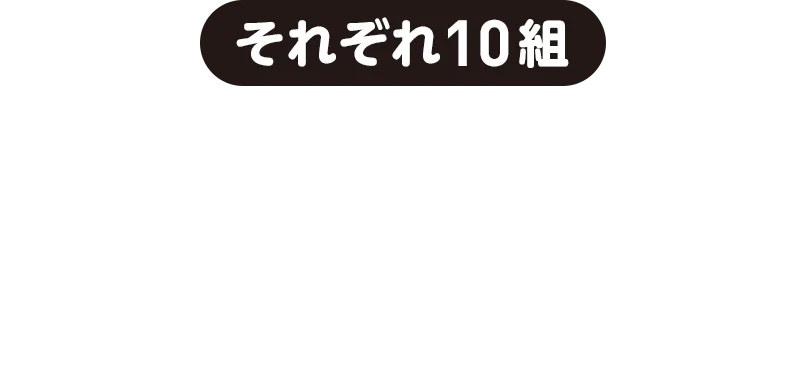 それぞれ10組 | Nintendo Switch2（日本語・国内専用）と、ソフトいずれか1本