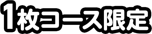 1枚コース限定