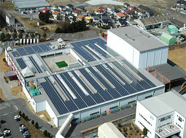 ベネッセ・ロジスティクス・センターの建物の空調設備に人感センサーを導入