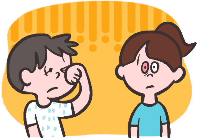 イラスト 目にもダメージ