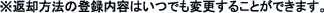 ԋp@̓o^e͂łύX邱Ƃł܂B