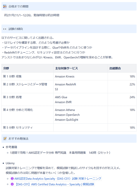 図3 DX推進技術本部の合格体験記