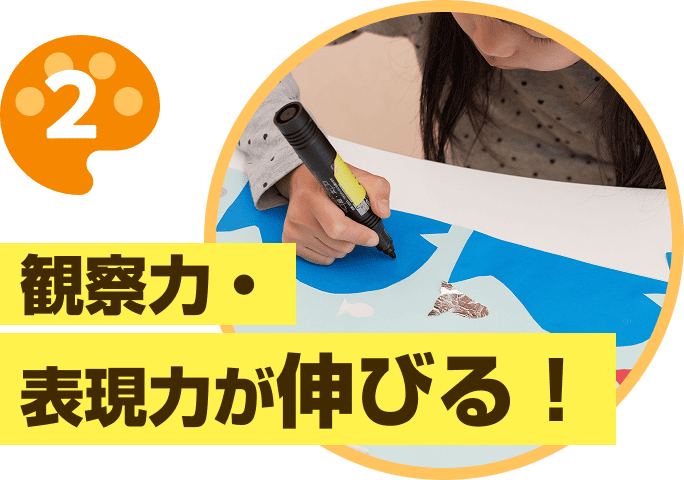 観察力・表現力が伸びる！