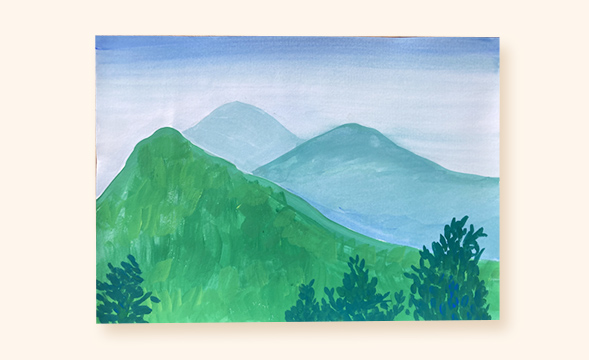 楽しさ発見！ピーマンからのひらめき画②