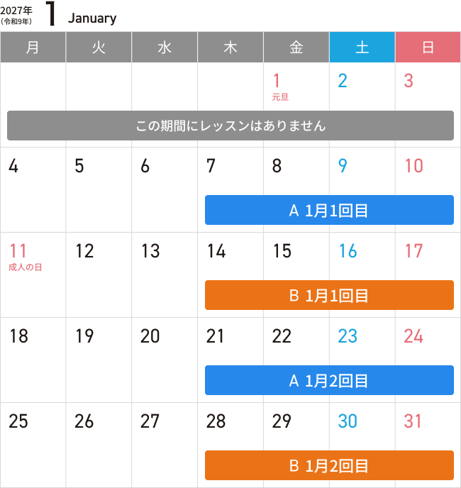 1月